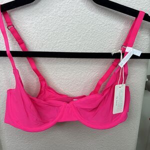 Smoothez by Aerie Bra Beige Full Coverage Unlined Underwire 34C Pink New